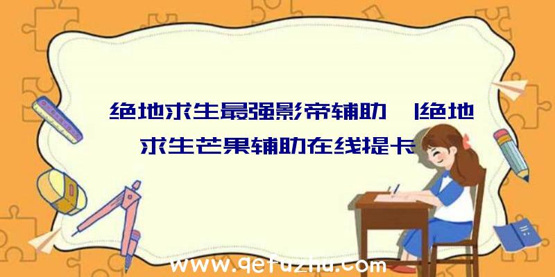 「绝地求生最强影帝辅助」|绝地求生芒果辅助在线提卡